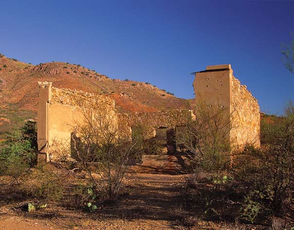 Ruins of the Courtland general store.