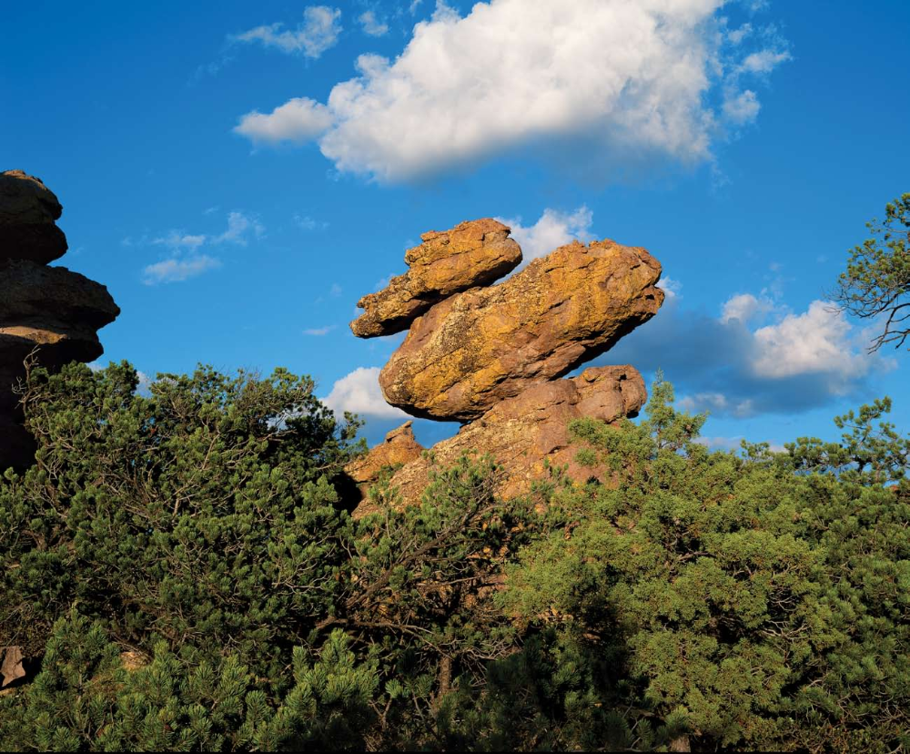 The "Duck on a Rock" formation teeters above a sea of green.