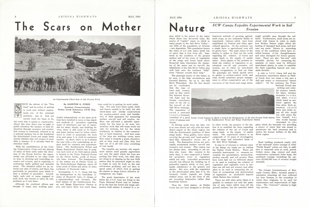 An Experimental Check Dam in Soil Erosion Work