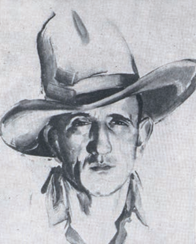 Ross Santee portrait by Rolf Armstrong