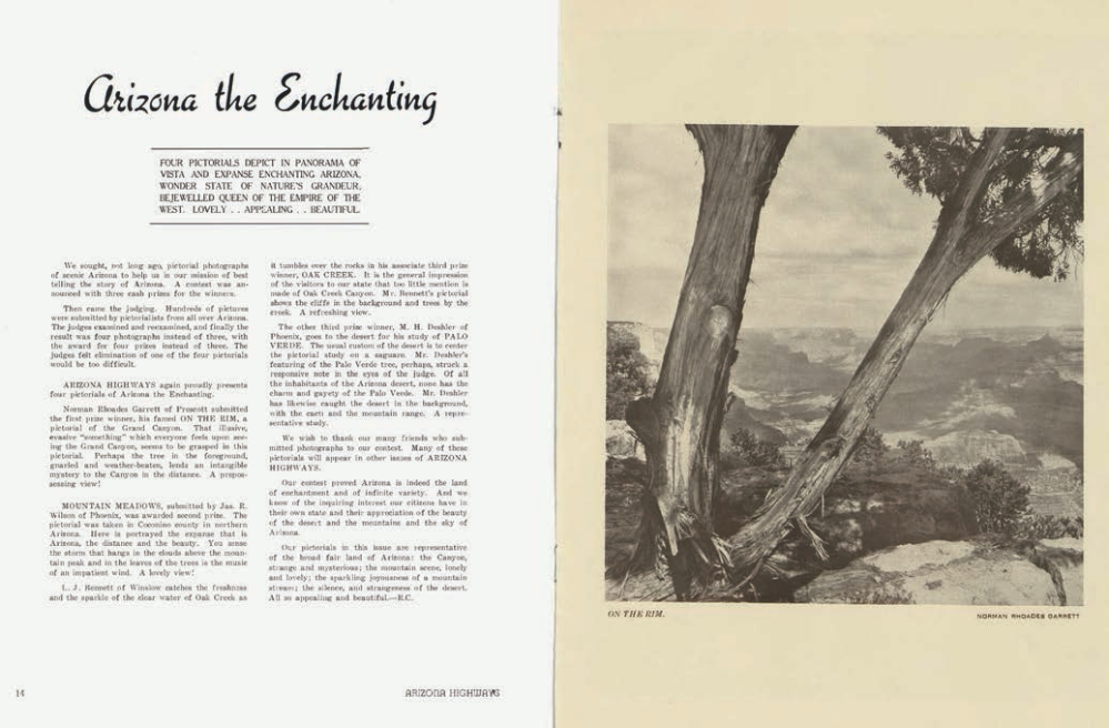 The first photo contest (with the winner’s name misspelled), June 1938
