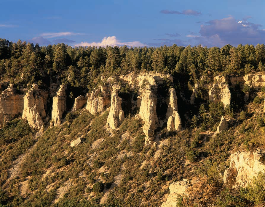 On the North Rim of the Grand Canyon, North Timp Point provides spectacular canyon vistas.