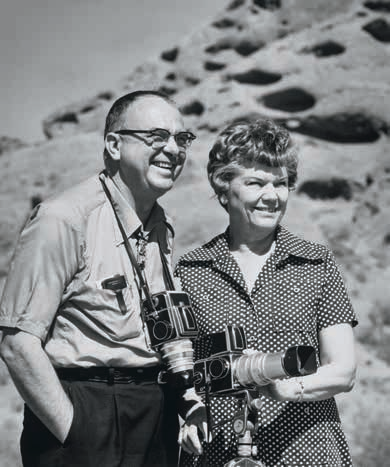 Decades of traveling and working together made the McLaughlins an effective team — largely, Herb said, due to the “uncanny communication” they developed. | Arizona Highways Archives