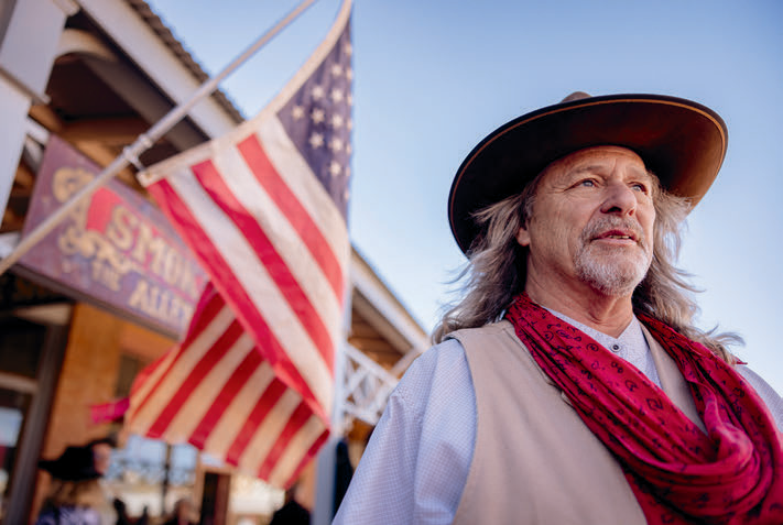 Matt “Hollywood” Connors, of Sierra Vista, is a re-enactor in Tombstone. He says he was drawn to the idea after watching the town’s eponymous film, starring Val Kilmer and Kurt Russell.