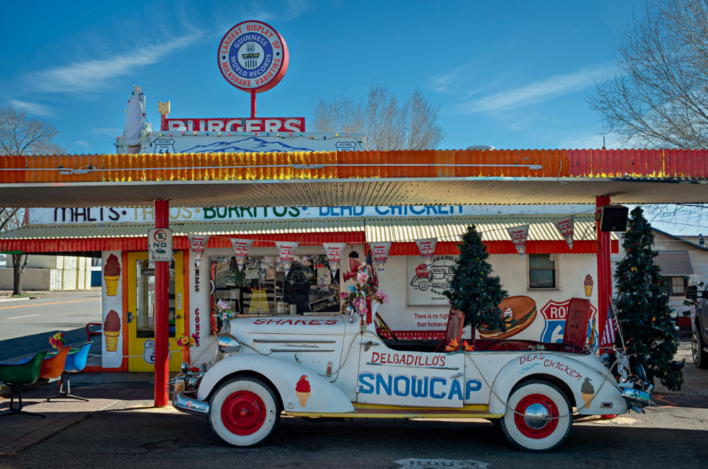 Delgadillo’s Snow Cap Drive-In captures the joyful quirkiness of Historic Route 66.