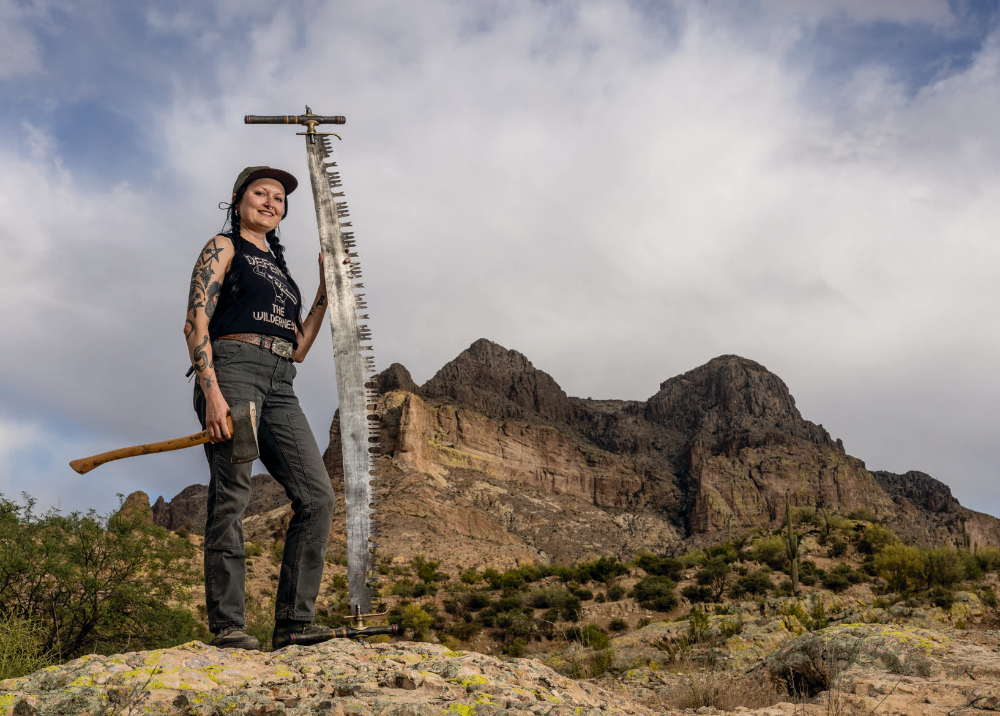 Olivia Woods maintains trails as an Arizona Trail Association volunteer and as an employee of Flagline Trails. | Eirini Pajak