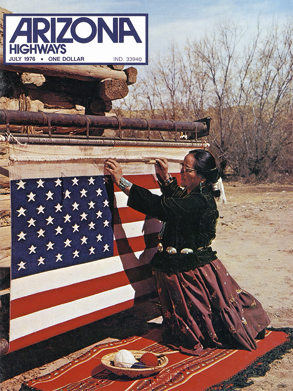 In July 1976, we featured Navajo weaver Sadie Curtis on our cover.