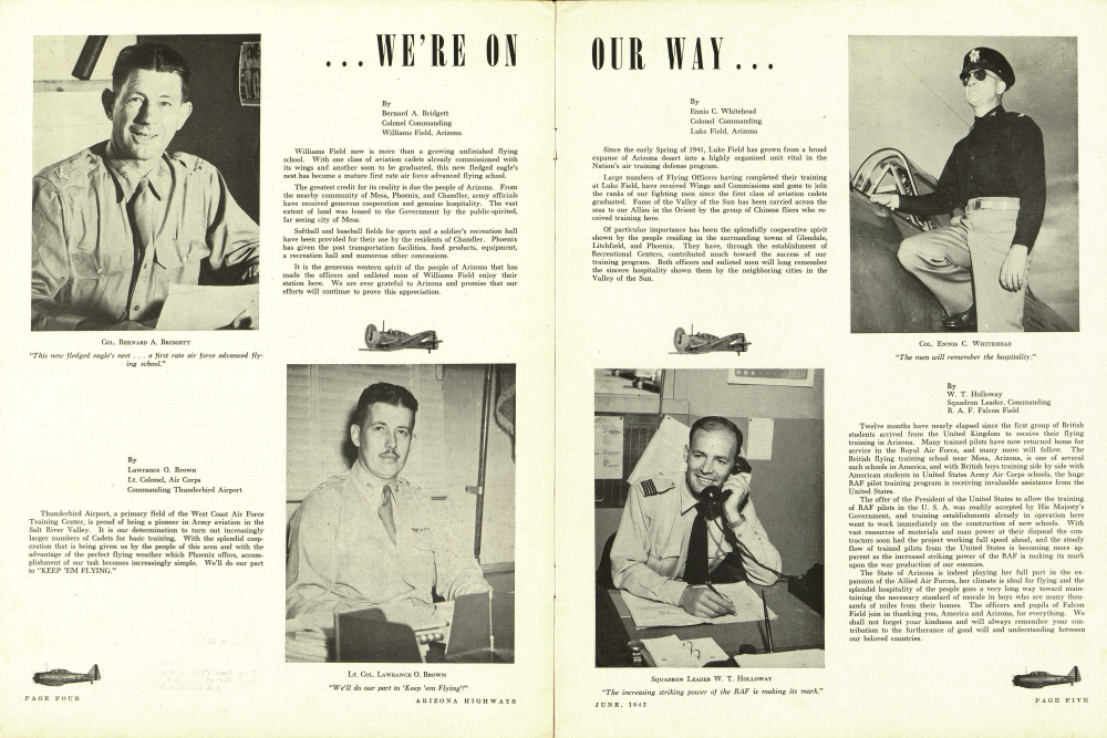 "This new fledged eagle's nest . . . a first rate air force advanced flying school."