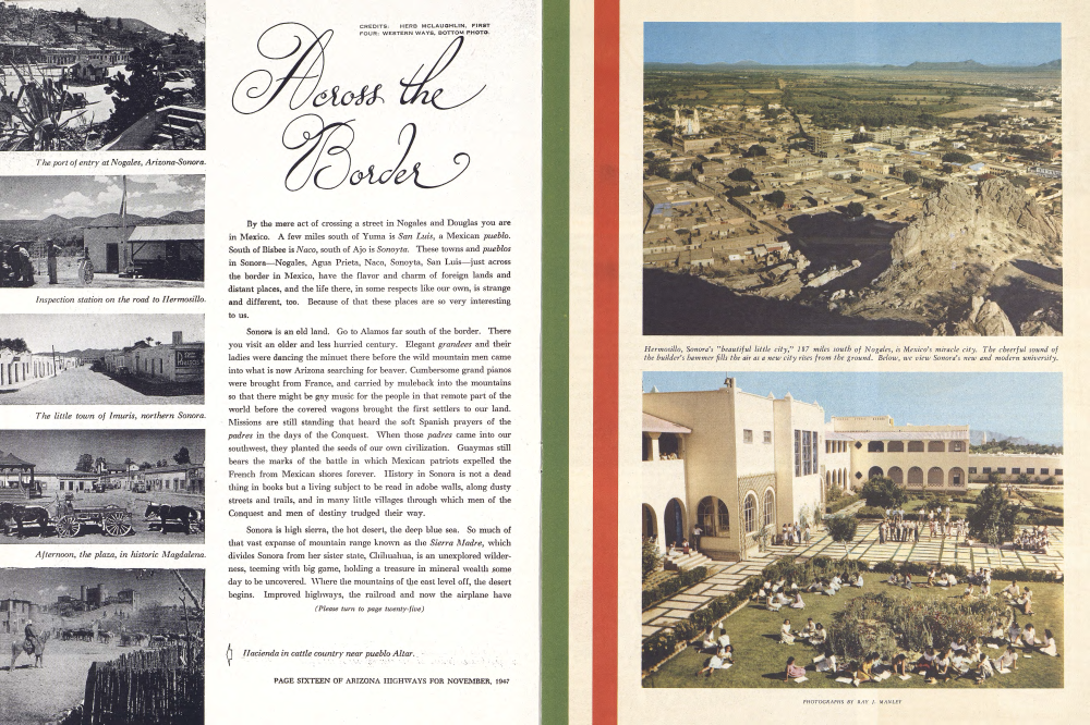 The port of entry at Nogales, Arizona-Sonora.
