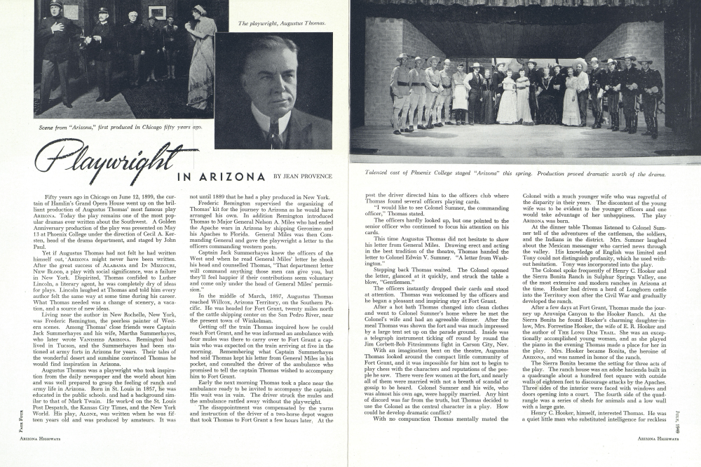 Scene from "Arizona," first produced in Chicago fifty years ago.