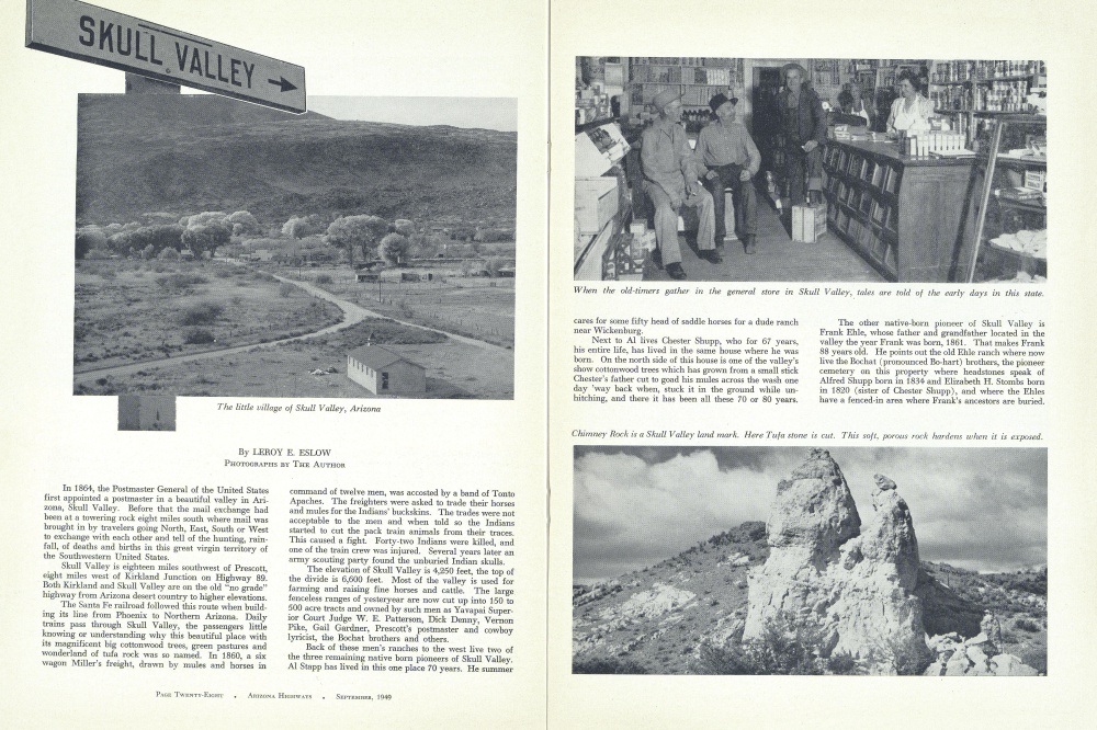 The little village of Skull Valley, Arizona
