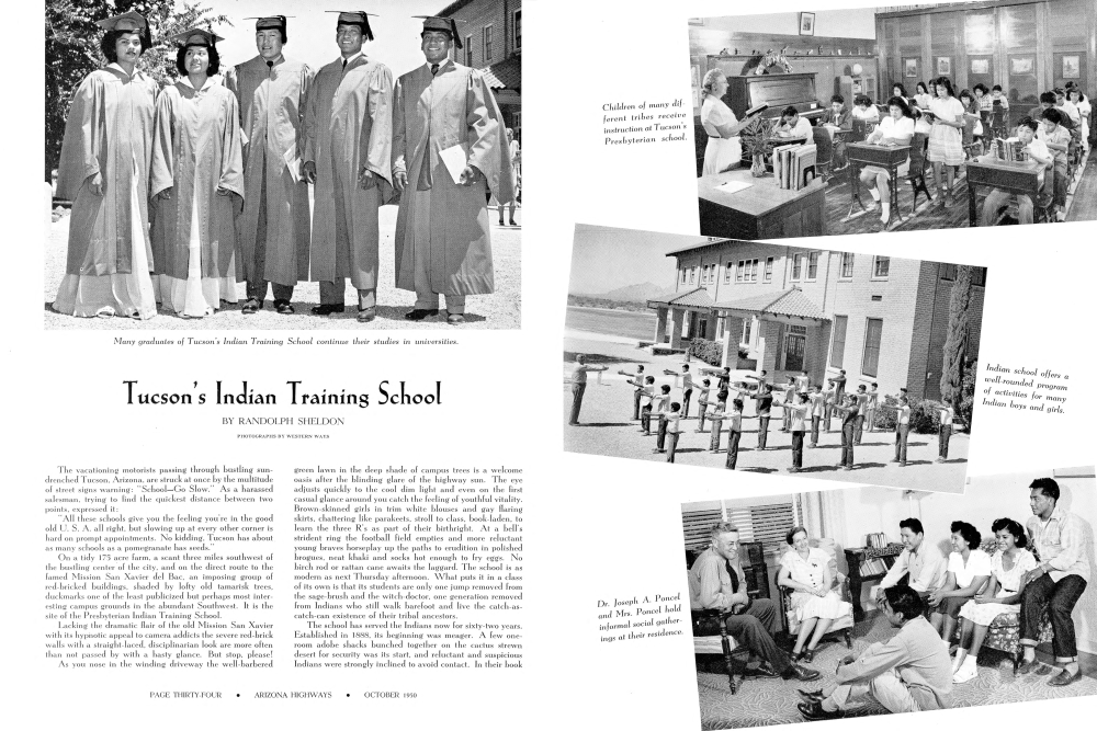 Many graduates of Tucson's Indian Training School continue their studies in universities.