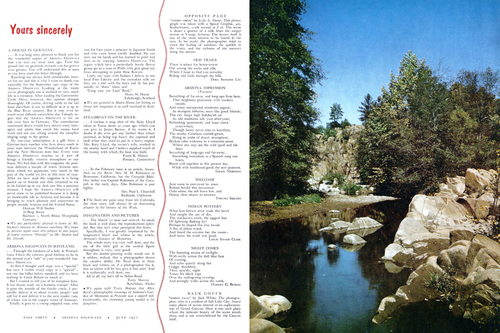 "CHERRY CREEK" by Lyle A. Morse.