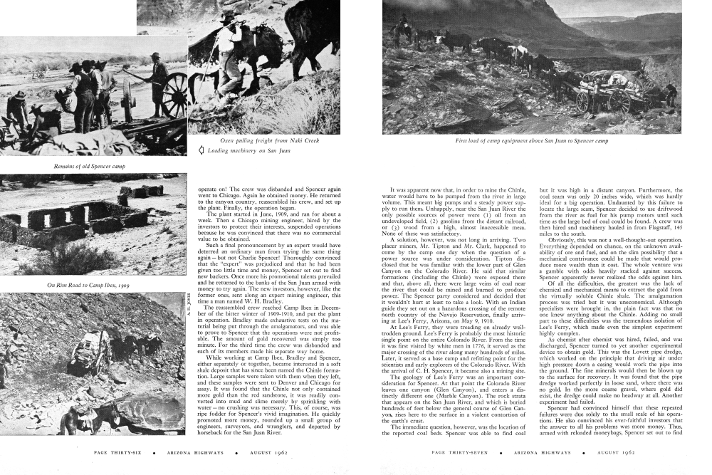 Remains of old Spencer camp