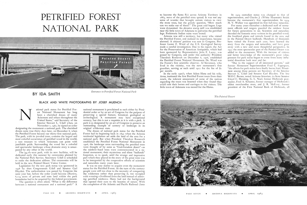 Entrance to Petrified Forest National Park