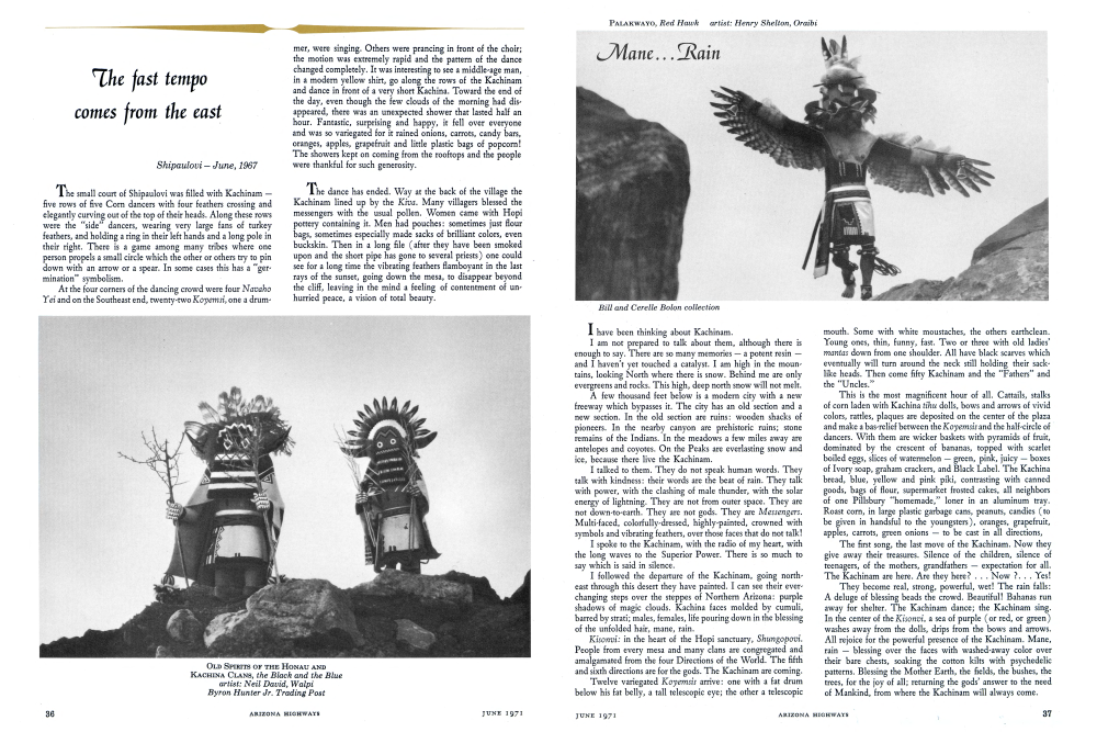 Old Spirits of the Honau and Kachina Clans, the Black and the Blue
