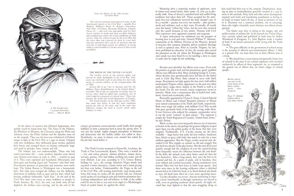 A 9th Cavalryman - a proud American.