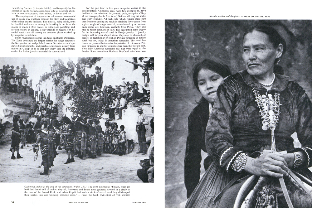 Gathering snakes at the end of the ceremony. Walpi, 1897.