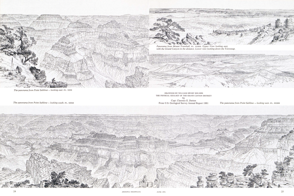 The panorama from Point Sublime - looking east. PL. XXXI