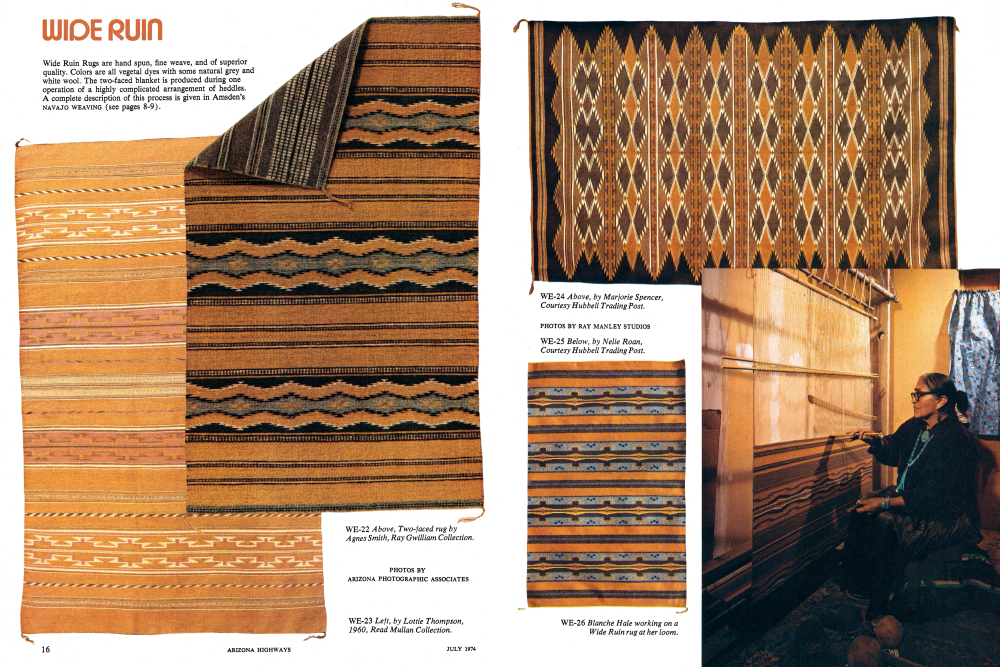 Two-faced rug by Agnes Smith, Ray Gwilliam Collection.