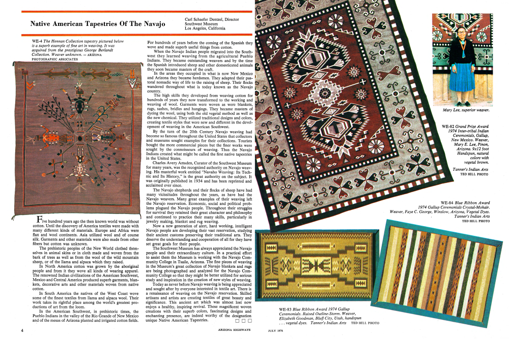 The Hennan Collection tapestry pictured below is a superb example of fine art in weaving. It was acquired from the prestigious George Berlandt Collection. Weaver unknown.