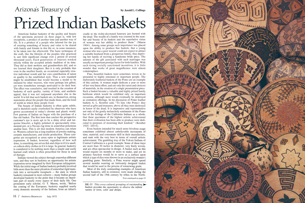 This cross cultural grouping of outstanding baskets provides the opportunity to observe the infinite variety of form, color and design.