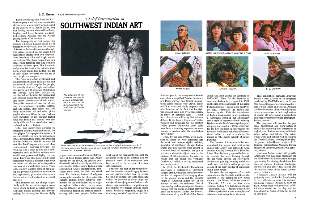 From HOMAGE TO NAVAJO WOMEN — a suite of five original lithographs by R. C. Gorman, drawn and hand printed at the Tamarind Institute. Published by Art Consultants Ltd., Phoenix, Arizona.
