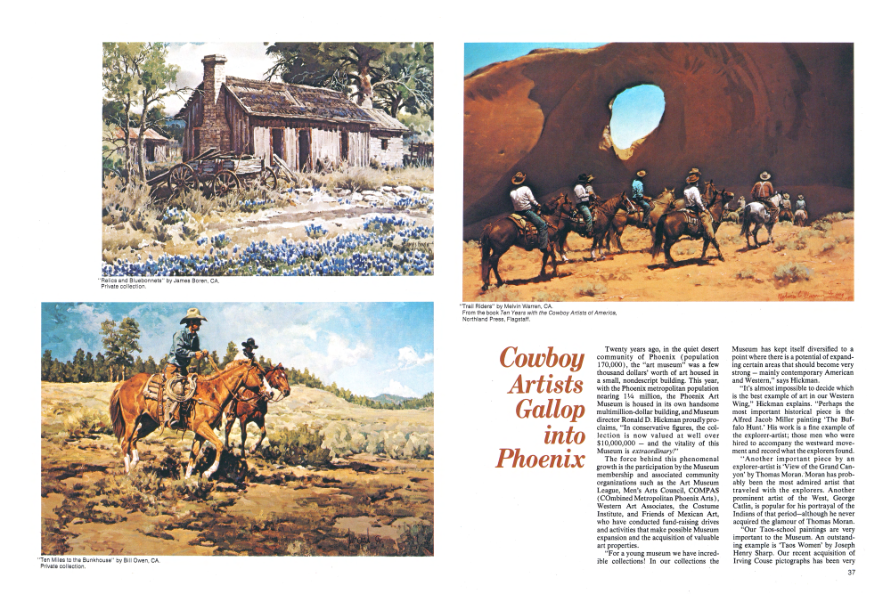 "Relics and Bluebonnets" by James Boren, CA. Private collection.