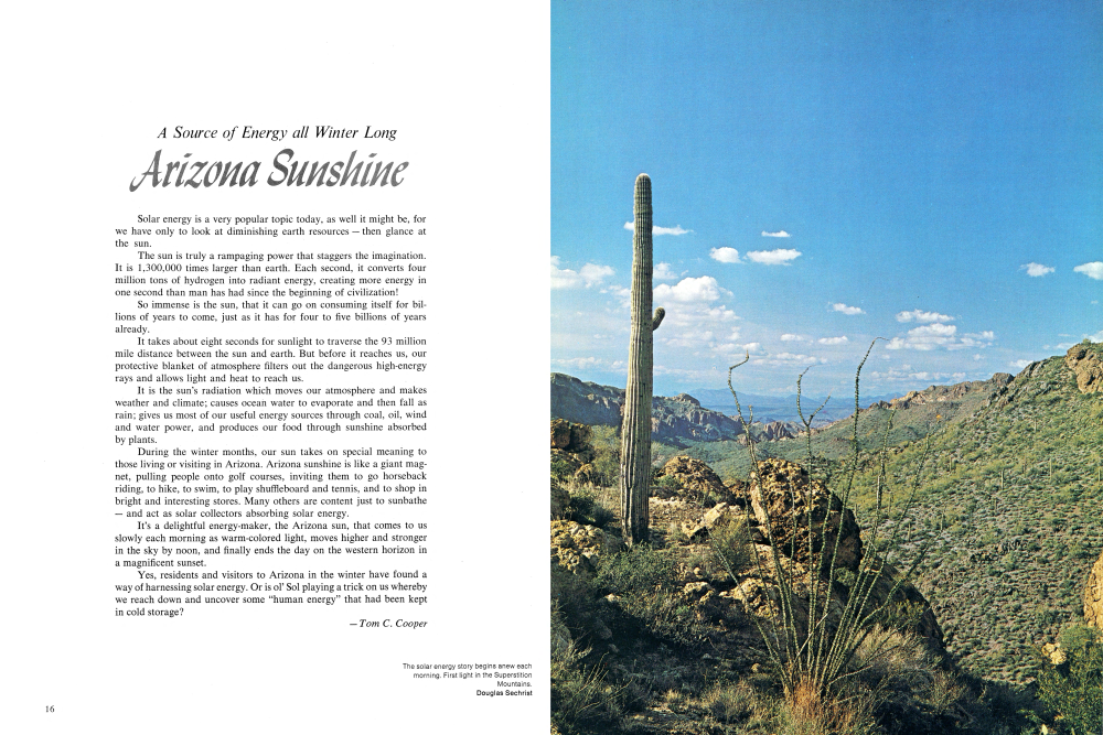 First light in the Superstition Mountains.