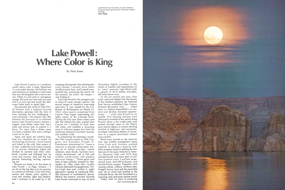 Lake Powell by moonlight, a mystic shadow kingdom awaiting the blush of another radiant new day.