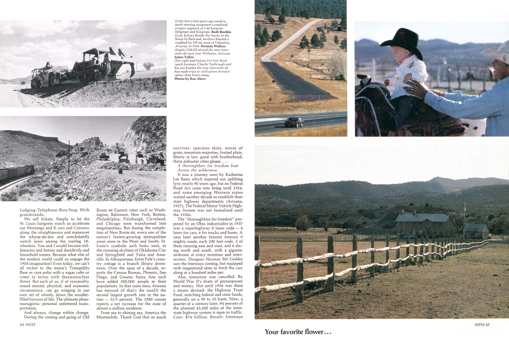 Just a few years ago modern earth-moving equipment completed a major segment of 1-40 between Seligman and Kingman.