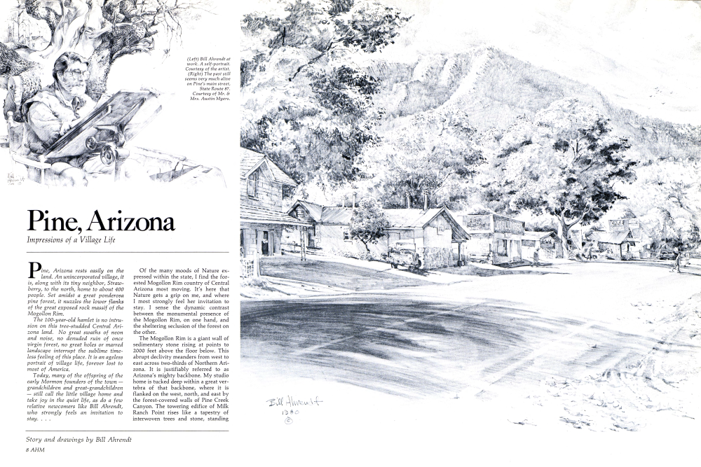 Bill Ahrendt at work. A self-portrait.