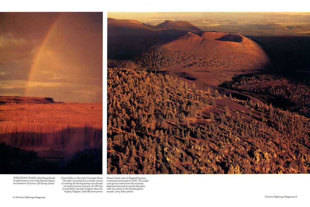 Multihued bands of sedimentary rock in the Painted Desert, northeastern Arizona.