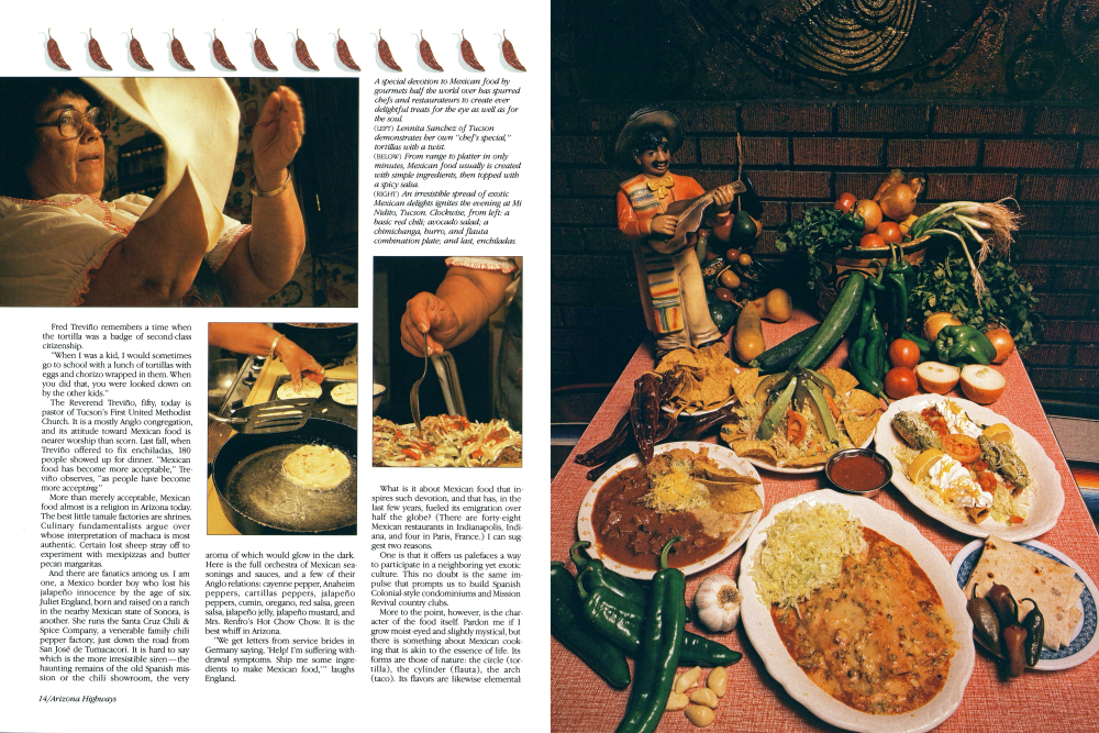 Lennita Sanchez of Tucson demonstrates her own "chef's special," tortillas with a twist.
