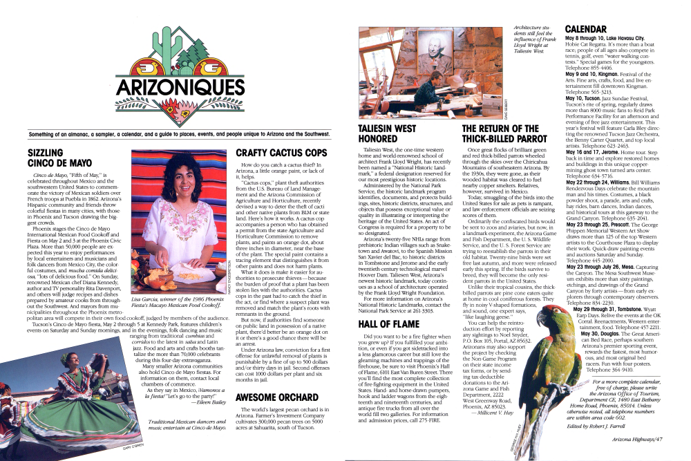 Lisa Garcia, winner of the 1986 Phoenix Fiesta's Macayo Mexican Food Cookoff.