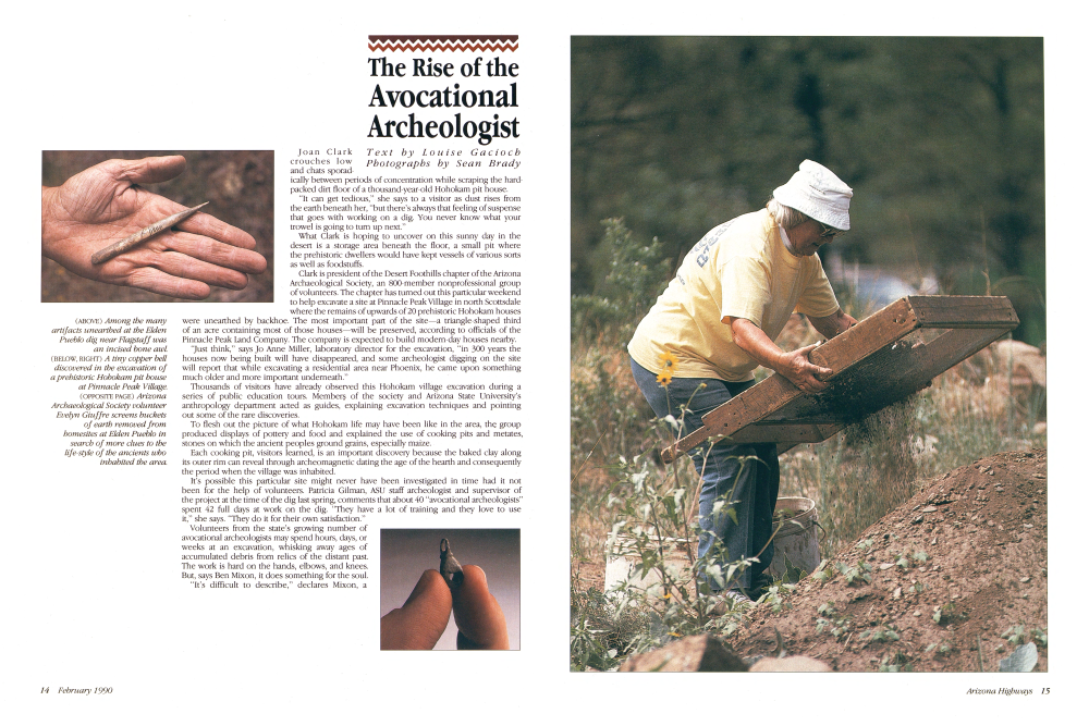 Among the many artifacts unearthed at the Elden Pueblo dig near Flagstaff was an incised bone awl.