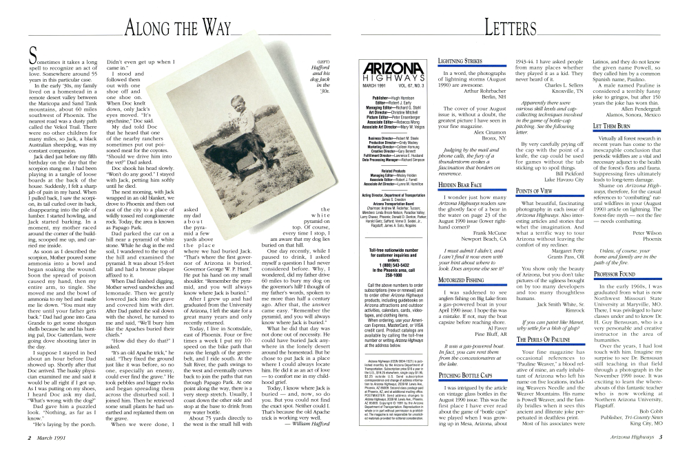 Hafford and his dog Jack in the '30s.