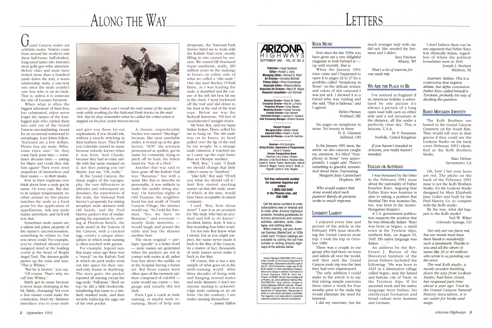 James Tallon can't recall the real name of the mule be rode while working for the National Park Service in the mid-'60s. But he does remember what he called the critter when it stepped on his foot. ELMER WATAHOMOGIE
