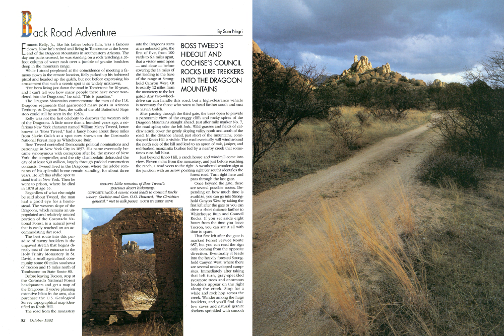 Little remains of Boss Tweed's spacious desert hideaway.