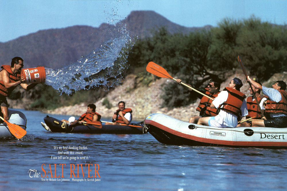 ‘It's my best dunking bucket. And with this crowd, I can tell we're going to need it.'