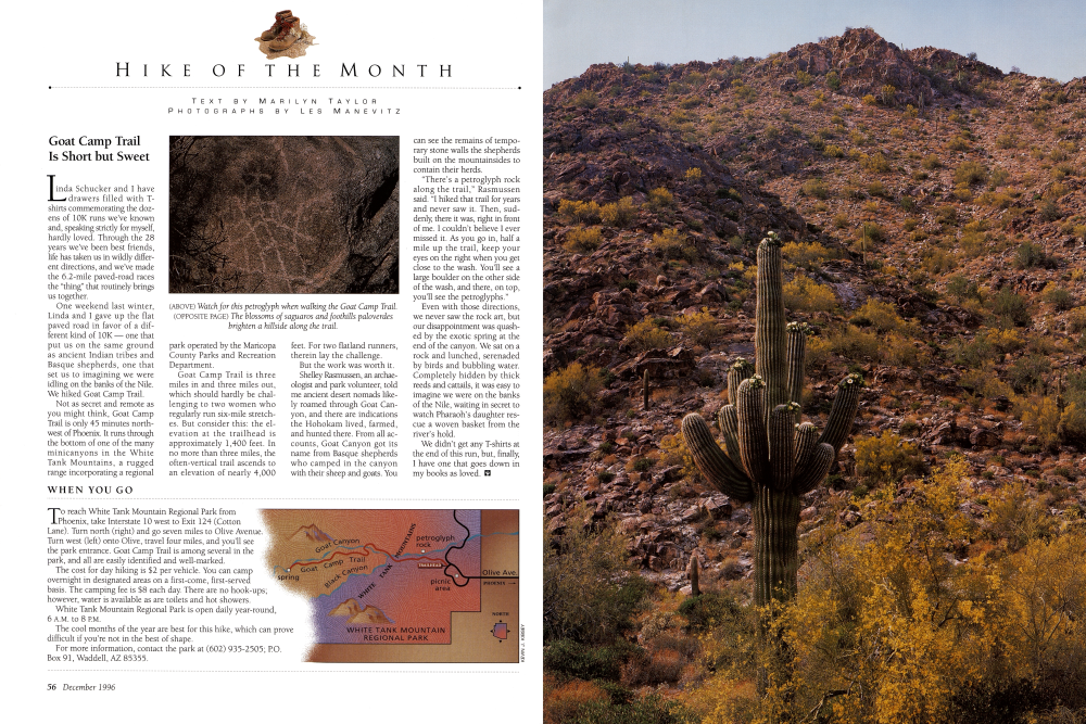 Watch for this petroglyph when walking the Goat Camp Trail.