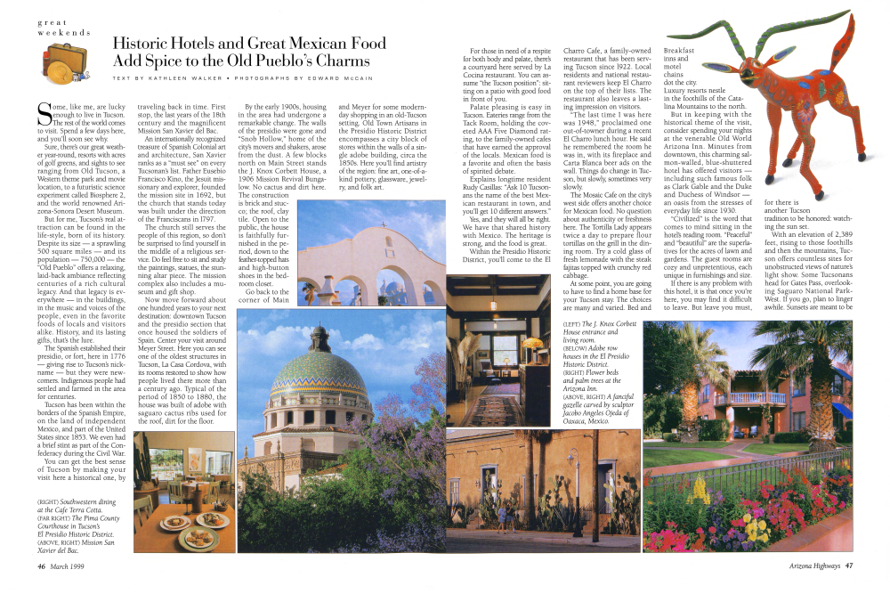 Southwestern dining at the Cafe Terra Cotta.