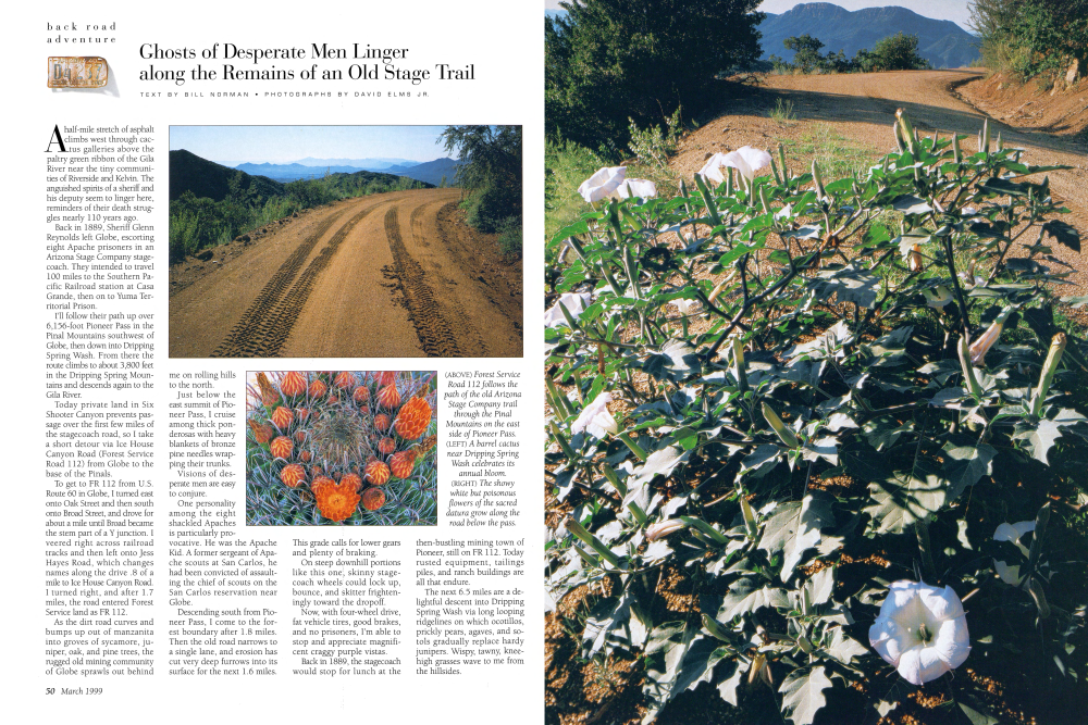 This grade calls for lower gears and plenty of braking.