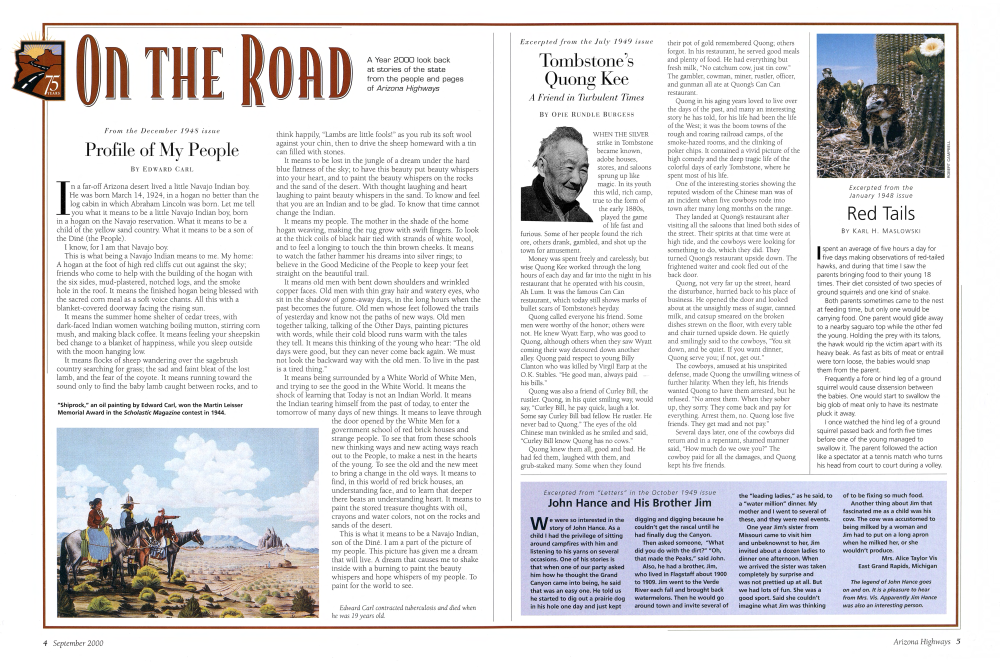 "Shiprock," an oil painting by Edward Carl, won the Martin Leisser Memorial Award in the Scholastic Magazine contest in 1944.