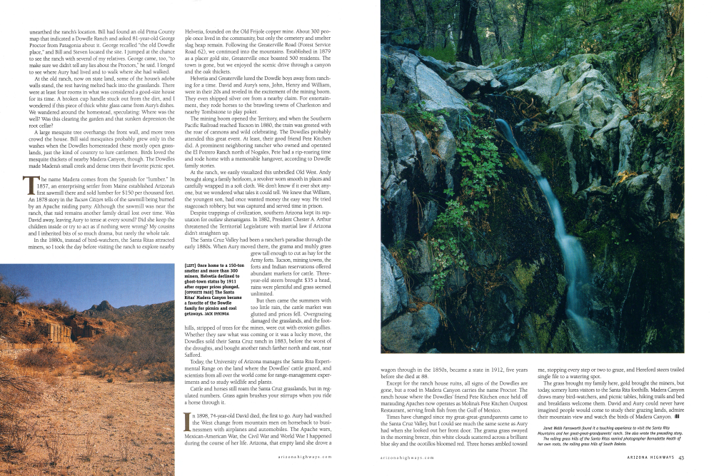 Once home to a 150-ton smelter and more than 300 miners, Helvetia declined to ghost-town status by 1911 after copper prices plunged.