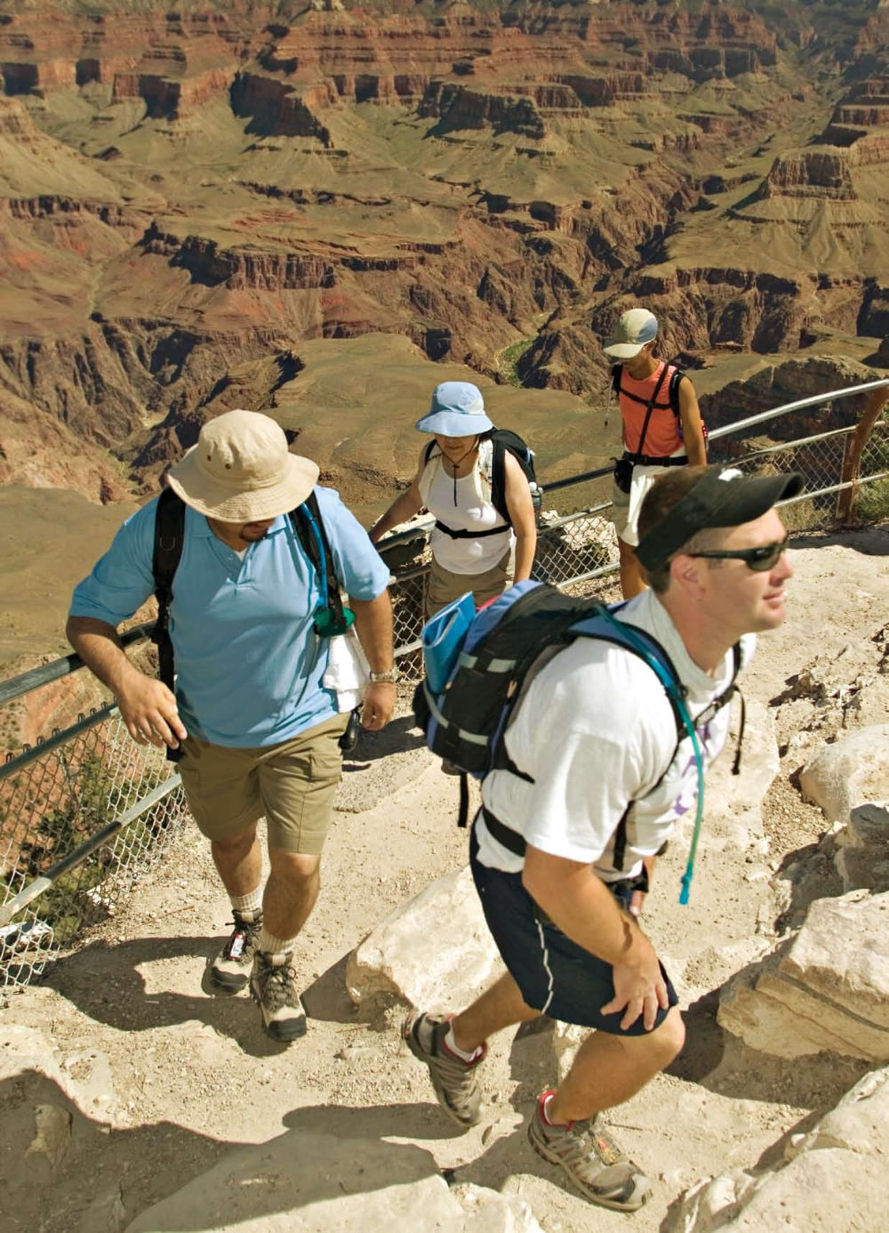 Heartfelt Hike
Alex Vargas, second in line, hits the trail at the South Rim of the Grand Canyon along with other Hike for Discovery participants, who each raised a minimum of $2,500. Proceeds from the hike support The Leukemia & Lymphoma Society's cancer research.