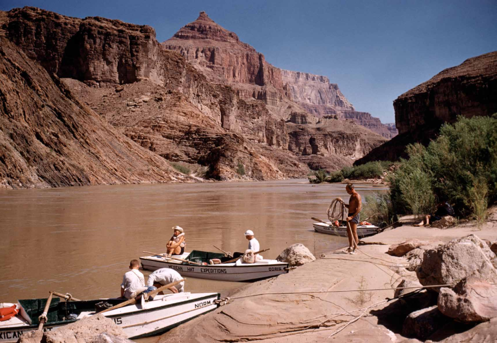 TRAVELING THE CANYON'S WHITE WATER HIGHWAY...