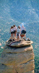 For one very
small group of
Tucson climbers,
the food was good,
the company
was great and
the view was
to die for.