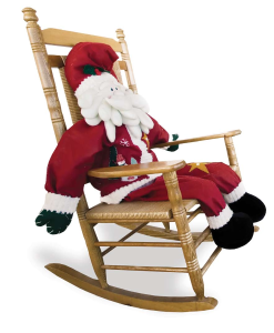 One of nearly 200 Santas in Col. Jon and Judy Hunter's collection, this relaxed elf greets visitors to the Morrow House, traditional home of Fort Huachuca's commander, during last year's Holiday Tour of Historic Homes.