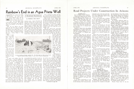 A freak of weather in Arizona's sunshine belt. The photograph was taken at Casa Grande, March 12, 1922, by Robert Denton, Jr., who is now a Phoenix newspaperman.